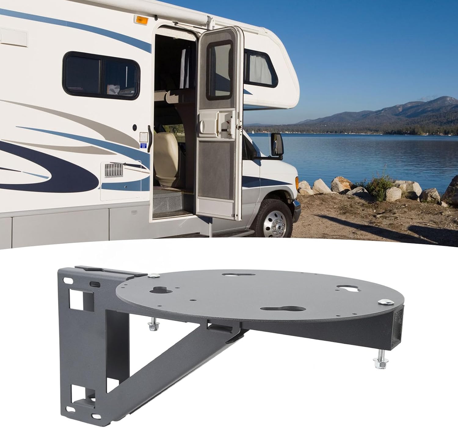 Satellite Antennas Mount,RV Satellite Dish Ladder Mount MT 4000 Metal TV Antenna Bracket for Winegard Carryout G2 Pathway X1