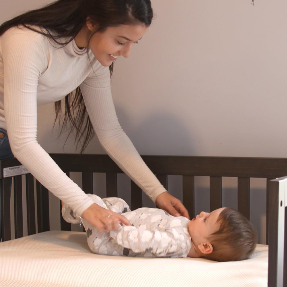 Naturepedic Organic Mini Crib Mattress - Breathable & Lightweight Infant & Toddler Mattress - Waterproof Baby Bed Mattress for Crib - Non-Toxic Mattress for Baby and Toddler Bed - 23.5" x 37.5" x 3"
