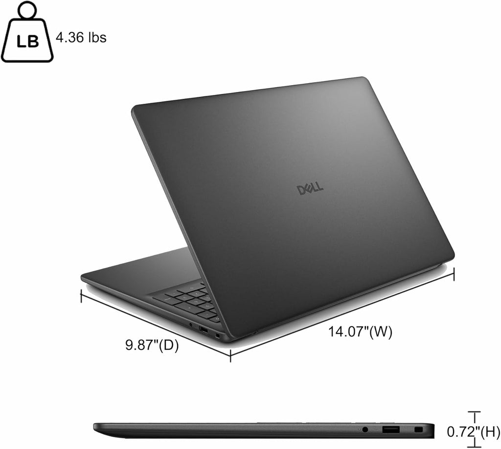 Dell 16 Laptop 16" WUXGA Touchscreen AMD 8-core Ryzen 7 250 (>i7-1355U) 16GB DDR5 1TB SSD Backlit ExpressCharge Wi-Fi6 for Creator Designer Business Professional Work Win11