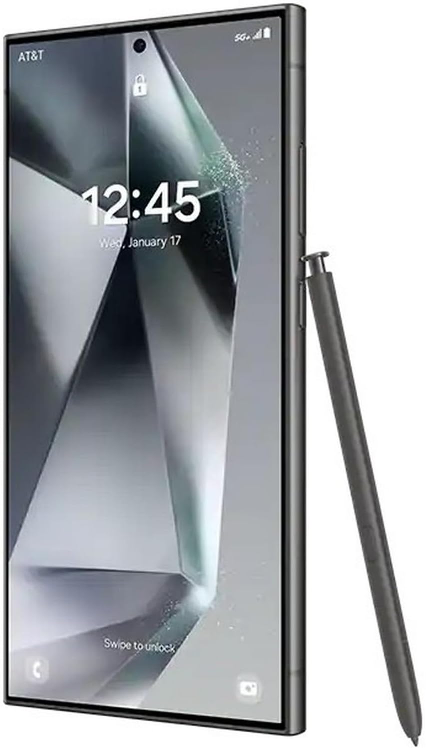 Samsung Galaxy S24 Ultra 5G, 512GB, Titanium Black - Unlocked (Renewed)