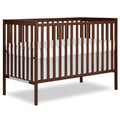 Dream On Me Synergy 5 in 1 Convertible Crib in Walnut Brown, Greenguard Gold and JPMA Certified, Converts from A Baby Crib to A Toddler Bed, A Daybed and Full-Size Bed