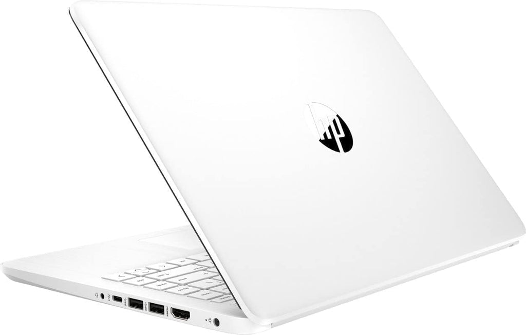 HP 14" Business Laptop, 1-Year Office 365 with Copilot AI, Dual-Core Intel Processor, Win 11, PLUSERA Earphones, Snowflake White–Best Value (Snowflake White, 16GB RAM | 1.1TB Storage)