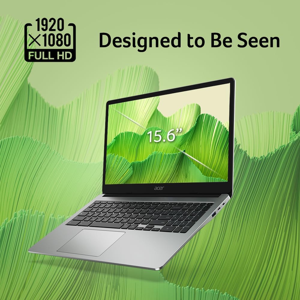 Acer CB315-4H-C8XU Chromebook Laptop | Intel Celeron N4500 | 15.6" Full HD IPS Display | 4GB LPDDR4X | 64GB eMMC | Intel Wi-Fi 6 | DTS Audio | USB Type-C | Chrome OS (Renewed)
