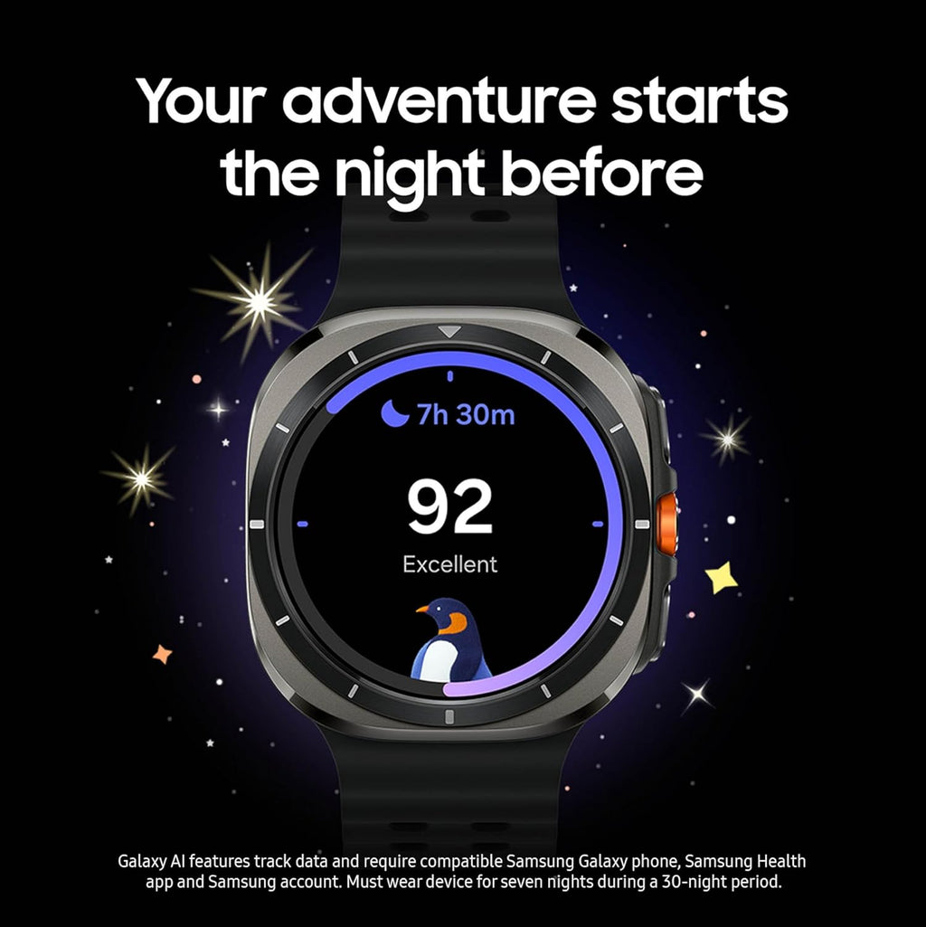 Samsung Galaxy Watch Ultra (2025) 47mm LTE Smartwatch, Titanium Casing, Advanced Sleep Coaching, Running Coach, Energy Score, Heart Rate Tracking, GPS, Titanium White (Renewed)