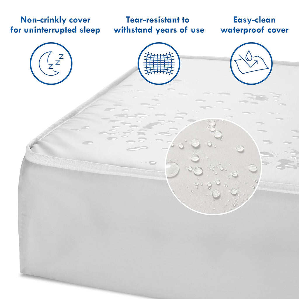 DaVinci Complete Slumber Crib & Toddler Mattress, Firm support, Lightweight, Waterproof, Greenguard Gold Certified